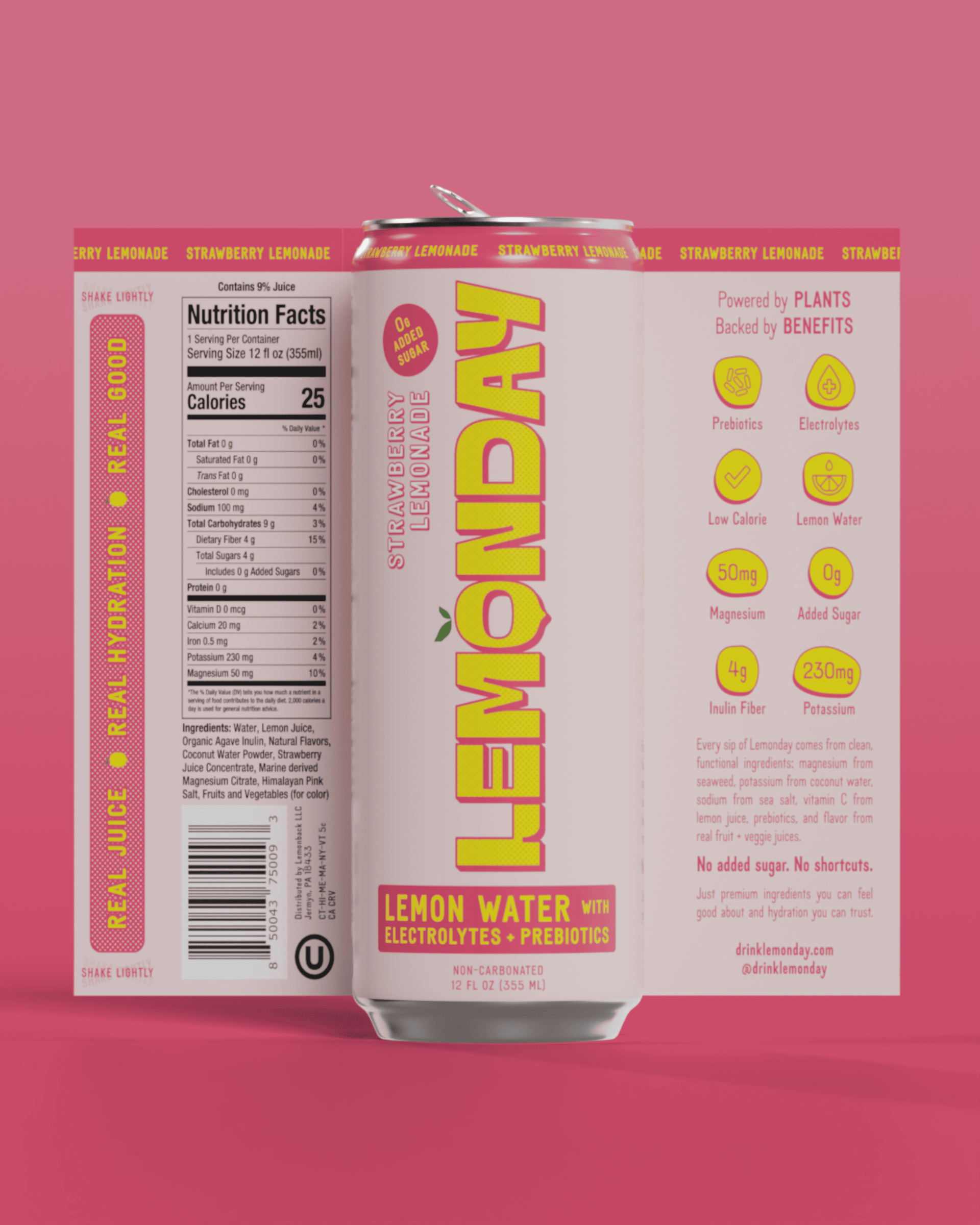 Ingredient list for Strawberry Lemonade