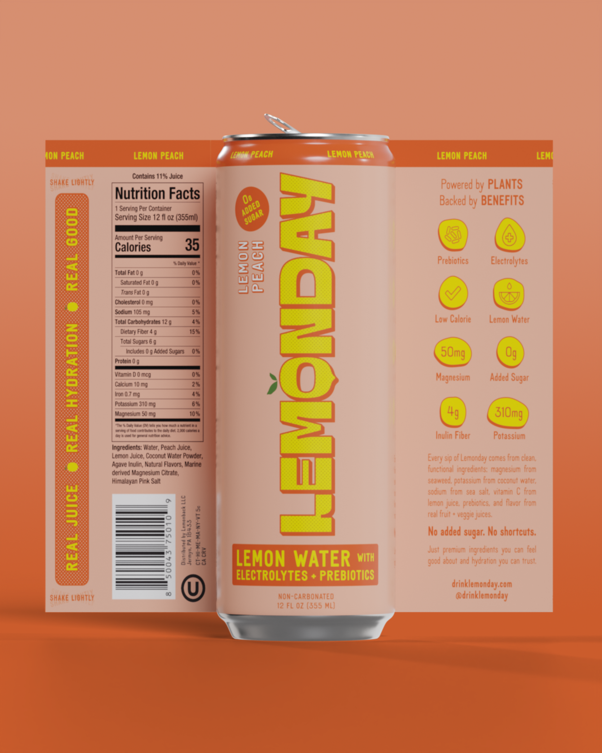 Ingredient list for Lemon Peach